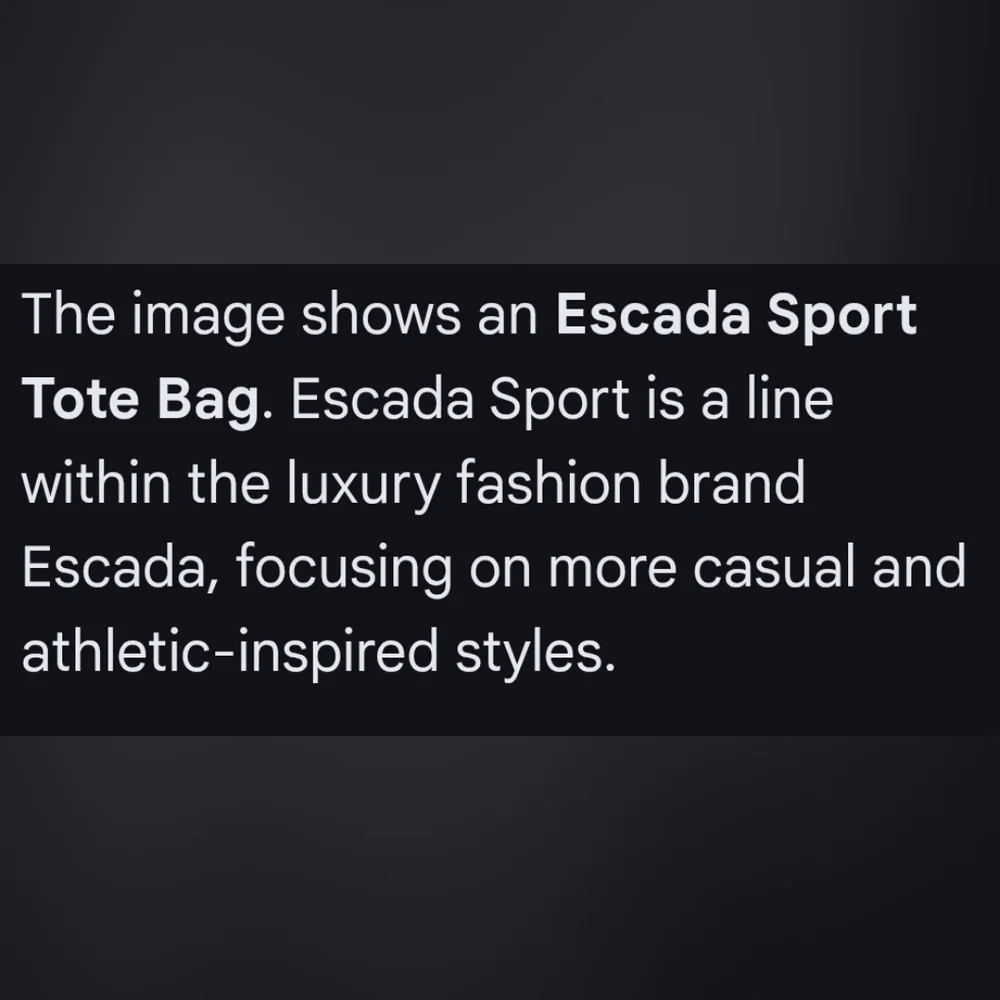 NWOT Escada Sport Tote - Picture 7 of 7